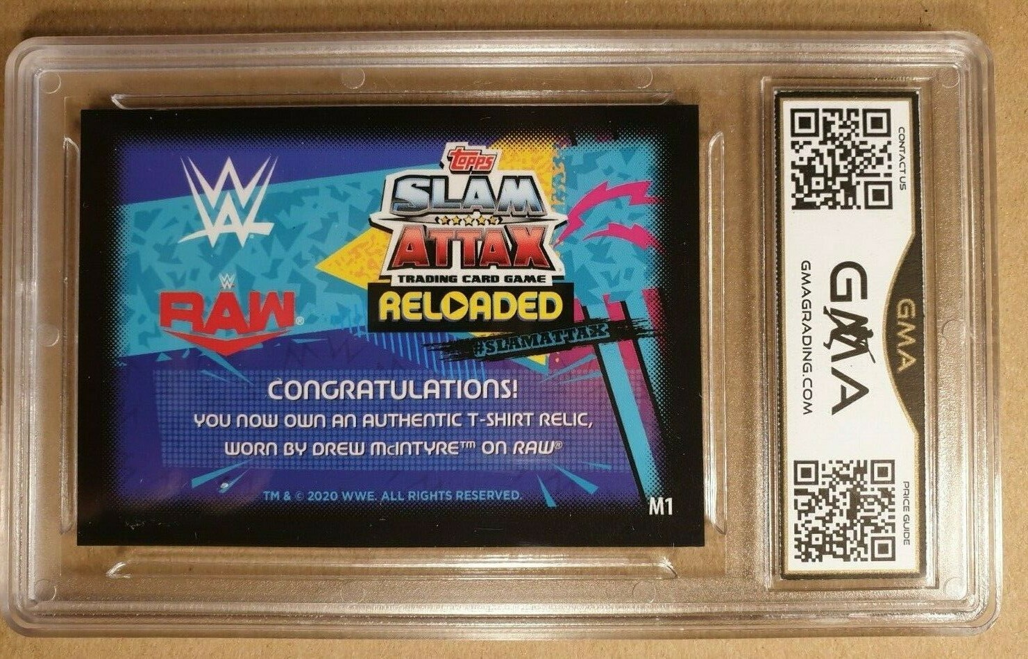2020 Topps WWE Slam Attax Reloaded Drew McIntyre #M1 - Picture 4 of 6