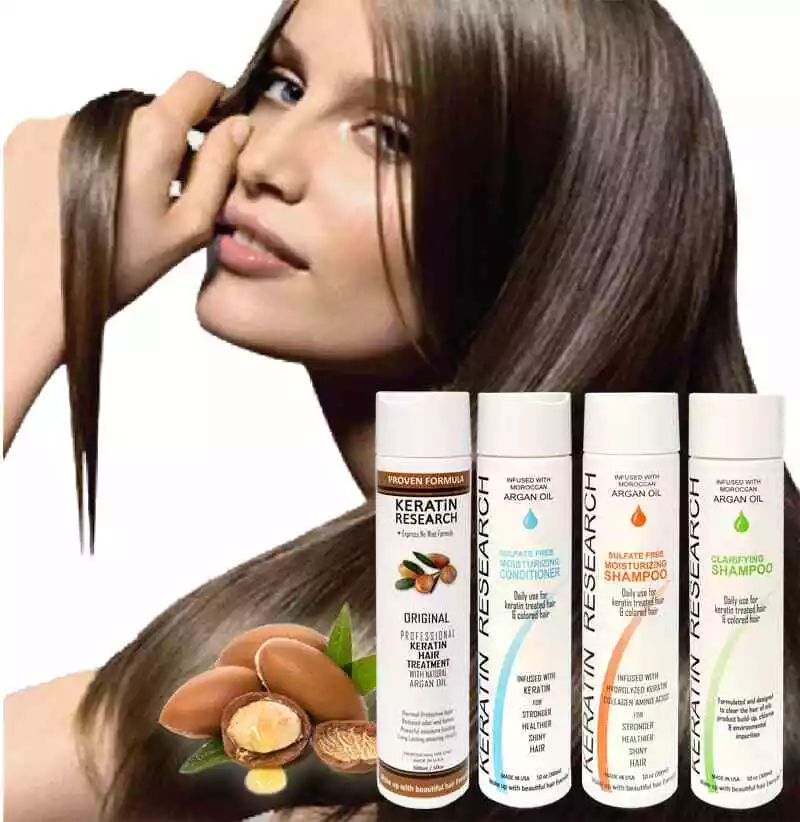 Keratin oil top treatment for hair
