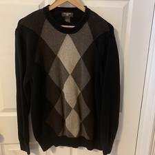 Dockers Mens Argyle Pullover Sweater SZ L 100 Cotton Work/Office Wear 2034