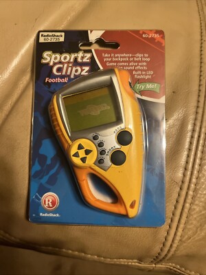 Sportz Clipz FOOTBALL Handheld Retro Video Game Radio Shack New in Package 