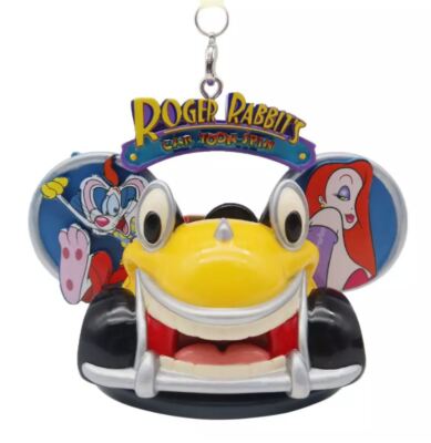 Disney Roger Rabbit's Car Toon Spin Christmas Holiday Mickey Ear Hat Ornament