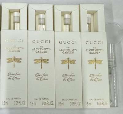 4-Gucci Alchemist s Garden Tears From  Moon EDP  Vial .05oz /FREE TRAVEL SPRAY