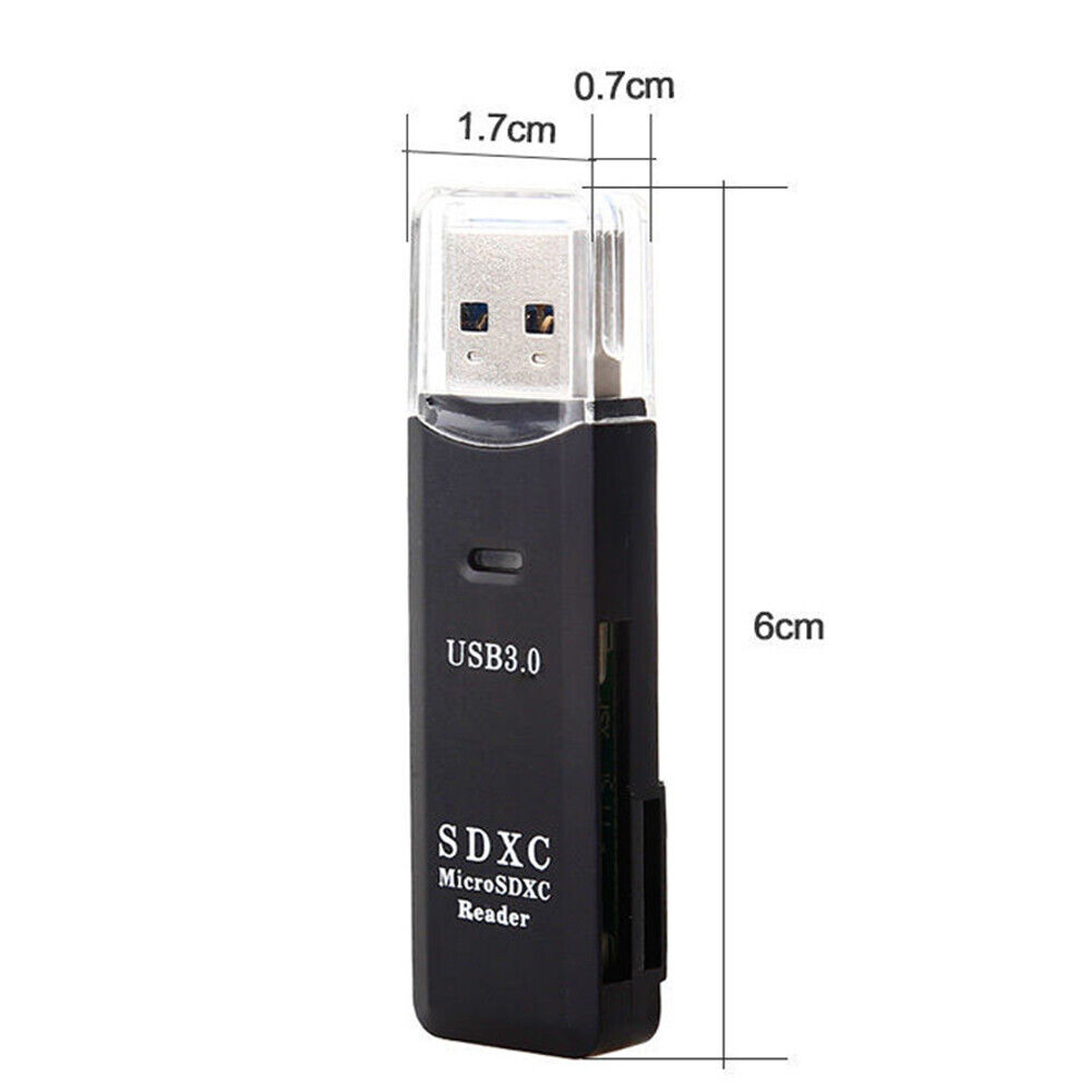 USB 3.0 Kartenleser Kartenlesegerät Stick Reader Micro SD XC TF Card Adapter