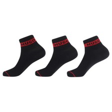 Hugo Boss Men's 3-Pairs Ankle Socks Cuff-Logo Sz. 7-13