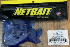 NetBait FishingBait 3" Baby Paca Chunk Blue Sapphire-1pk of 6pcs-NEW-SHIPS N 24H