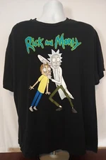 Adult Swim Ripple Junction Rick & Morty Cartoon Network Graphic T Shirt 2XL