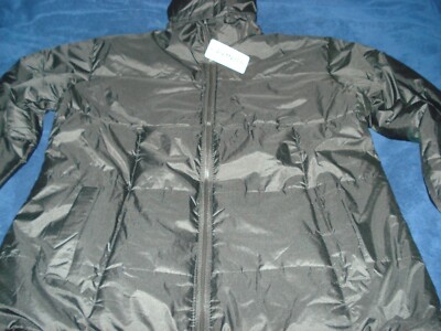 REVESS JACKER FLEECE LING  & HOODIE   MENS Full Zip  2XL SHINY BLACK  READ READ