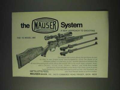 1972 Mauser Model 660 Rifle Ad