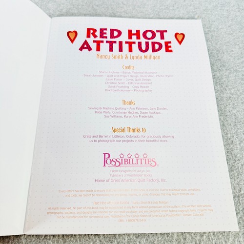 RED HOT HATTITÜDE von Nancy Smith und Lynda Milligan Taschenbuch Quiltbuch - Bild 5 von 7