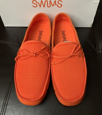 NWOB SWIMS Braided Lace Luxe Loafers Driver Mens Size 14 Swims