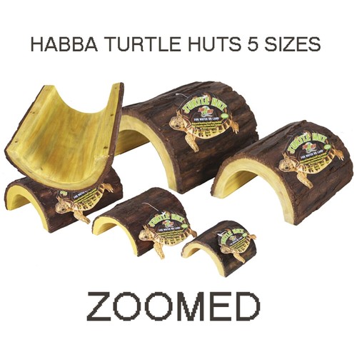 Zoo Med Habba Hut Reptile Wooden Hide Vivarium Decoration Amphibian
