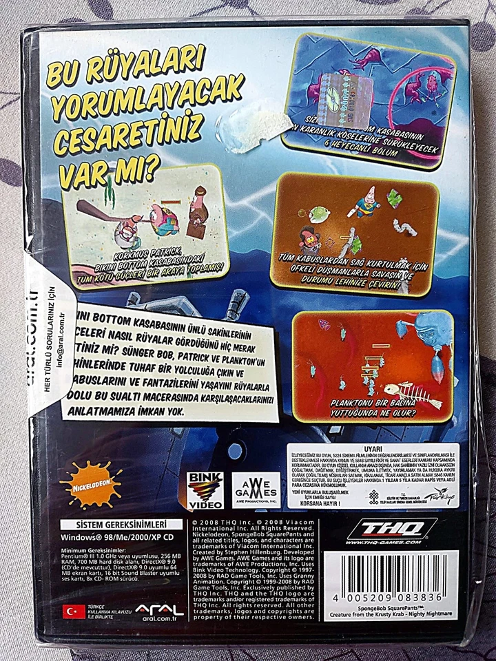 SpongeBob SquarePants: Creature from the Krusty Krab Nighty Nightmare New&Sealed - Image 2 of 3