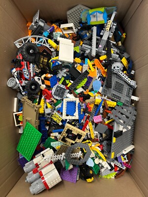 OF USED MIXED OFFICIAL LEGO BRICKS PLATES, FIGURES JOBLOT BULK  COLLECTION UK