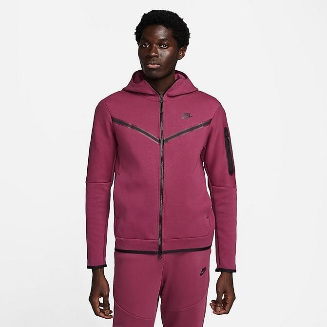 Nike Tech Fleece Windrunner Hoodie Rosewood Plum Purple Red CU4489