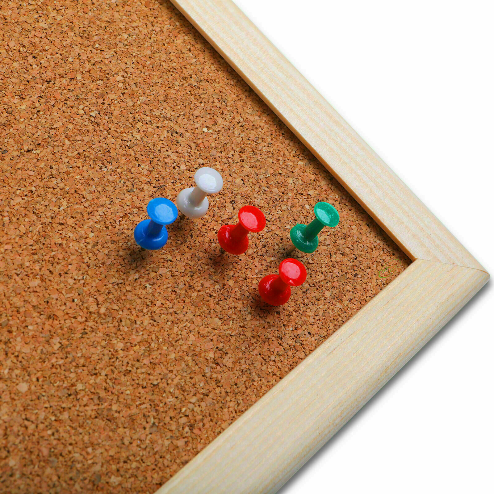 Cork Board Pin Message Notice Board Wooden Frame Office Memo School