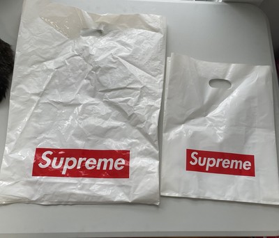Supreme New York Streetwear Lot Store Borse bianche Borse grandi e piccole  | eBay