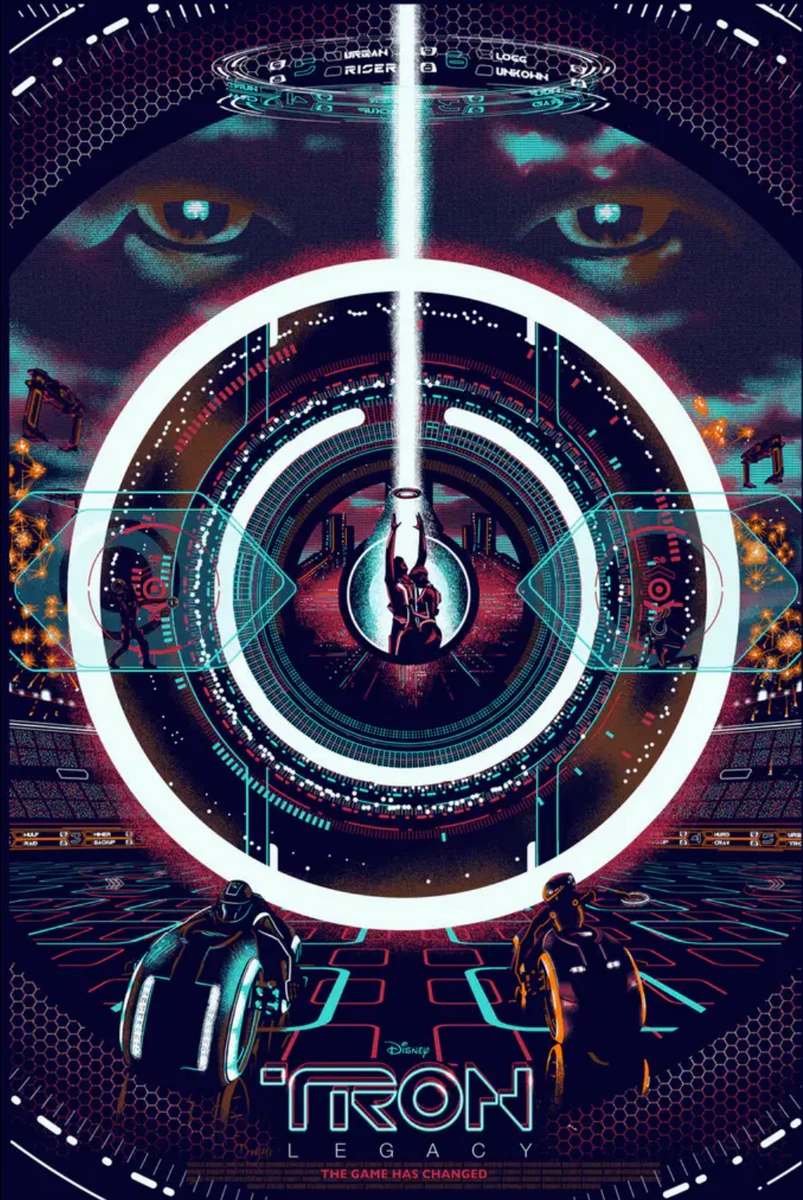Tron Legacy GID Variant by Raid71 Ltd x/150 Screen Print Poster