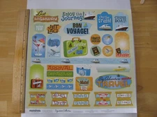 Creative Imaginations TRAVEL Signature Collection Stickers 12" X 12" 1 Sheet NEW