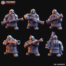 FantasyMiniatures 32mm AOS TOW KOW Dwarf MusketMen Units 20 Incl. CMD and Hero