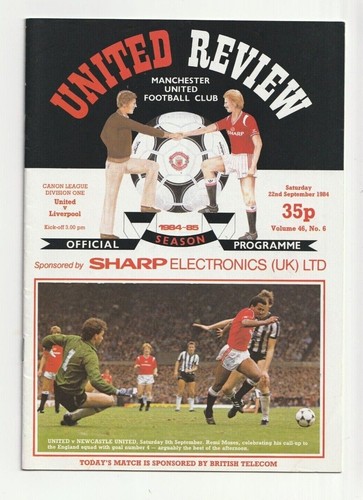 Manchester United 1984/85 Season Home League Programmes select from menu - Picture 2 of 14