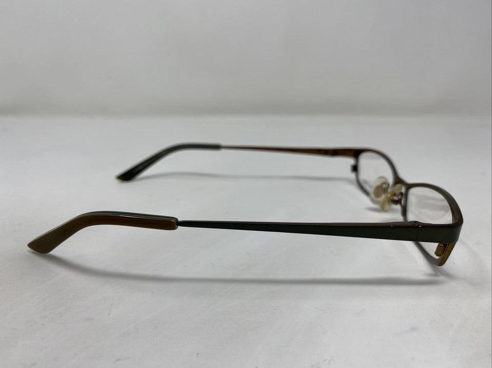 Marco de gafas de borde completo de metal marrón/verde Marchon M200 307 48-15-130 Q301 Foto 4 de 4