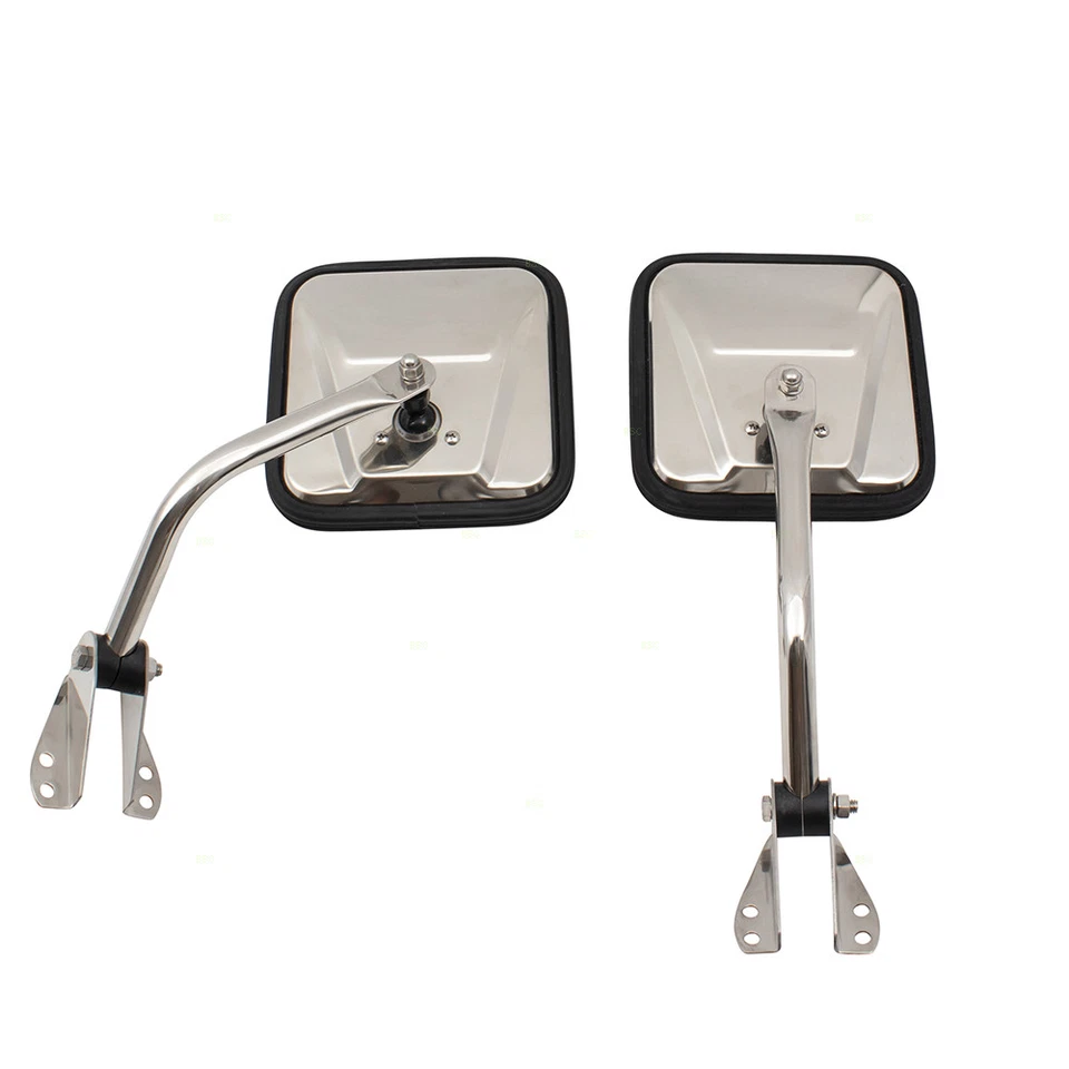Fits 1959-1983 CJ5 Manual Mirror Set 1959-1975 CJ6 1976-1986 CJ7 1959-1966 DJ3 - Image 3 of 4