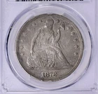 1872 Liberty Seated Dollar (PCGS VF Details)