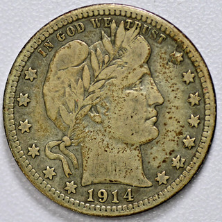 1914S Barber Quarter Choice Fine