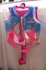 SwimWays Swim Vest - Ages 2-4 Pink Unicorn Butterflies Magic Rainbow