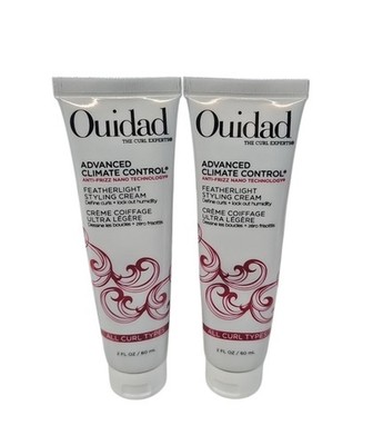 2 Tubes Ouidad Advanced Climate Control Featherlight Styling Cream 2 oz Travel 