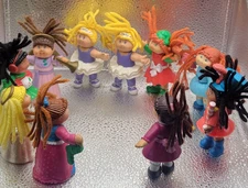 Vintage CPK Cabbage Patch Kids All Girl Poseable Dolls Lot Of 10 3" CPK Unisex
