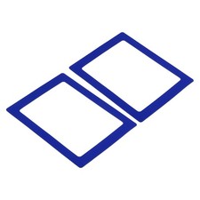 2 Pcs Magnetic Picture Frame PVC Magnets Holds Photo Blue 6x8 Inch