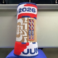 USA Paraguay Copa Mundial de la FIFA 2026 Bufanda Estampada Licencia Oficial Partido de Apertura