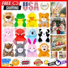 12 Packs Mini Stuffed Animals Bulk Party Favors For Kids Treasure Box Toys Cl...