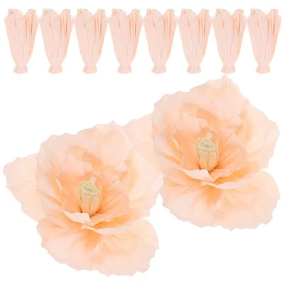 10 Pcs Décoration D'anniversaire Fleurs En Papier Deco Décorations - Photo 1/4