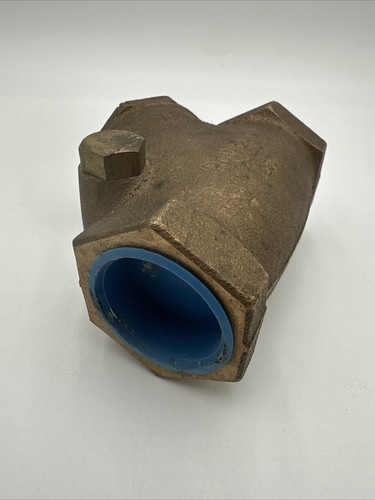 1 1/2 Inch Bronze Powell 200 Threaded Y Pattern Swing Check Valve Brand New - Picture 3 of 7