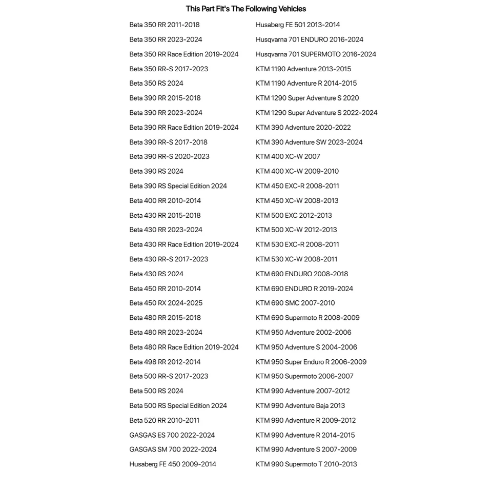 Kit de cuña de válvula Pro X para KTM 990 Adventure R 2009-2012,2014-2015 Foto 4 de 4