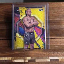 2024 Topps Finest UFC Common Jamahal Hill Gold Glitter /75