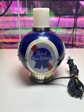TESTED Vintage Pabst Blue Ribbon Hanging Light - Bar Pub Sign Lamp FREE S H 