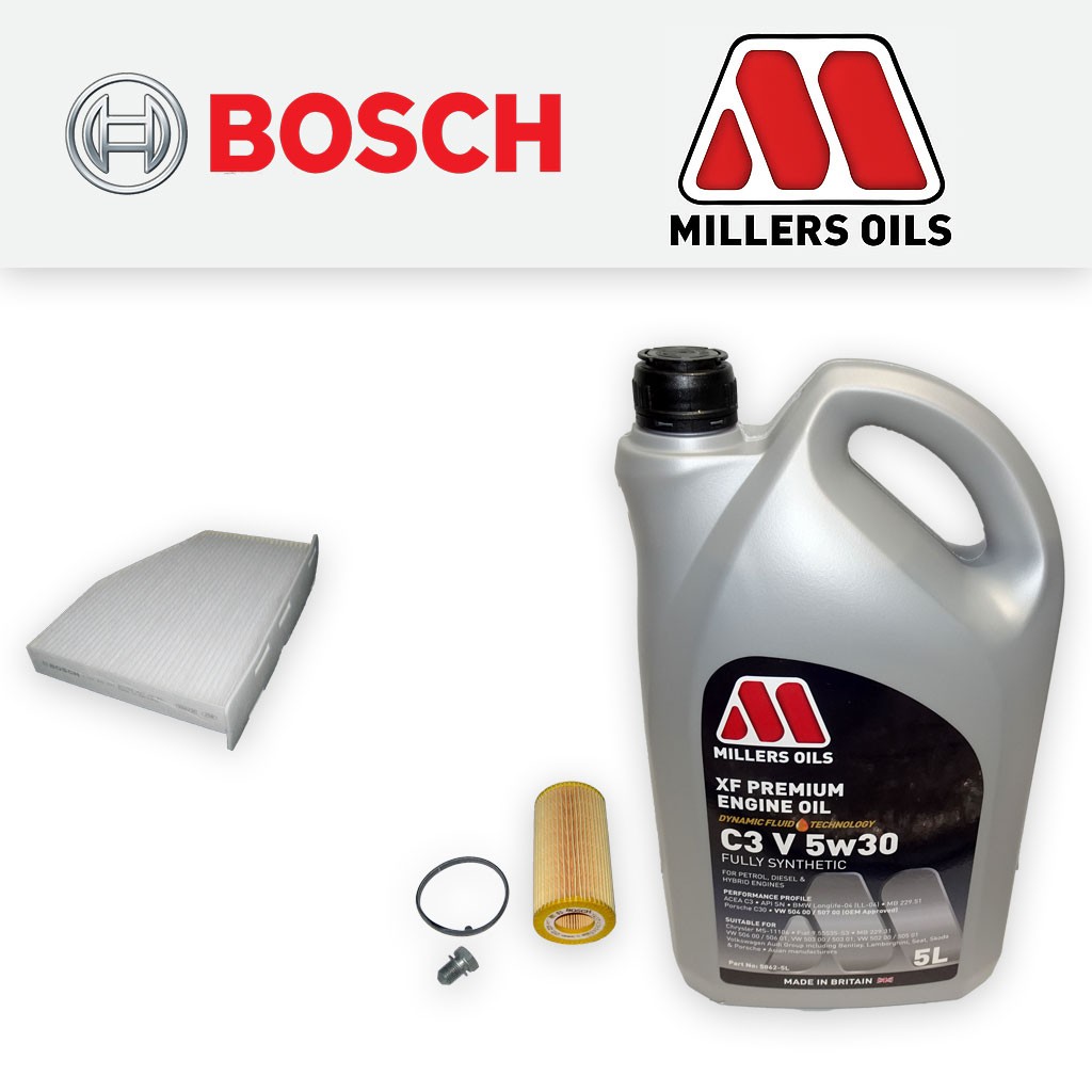SERVICE KIT for AUDI TT (8J) TTS QUATTRO OIL CABIN FILTERS +5w30 OIL (2008-2014)