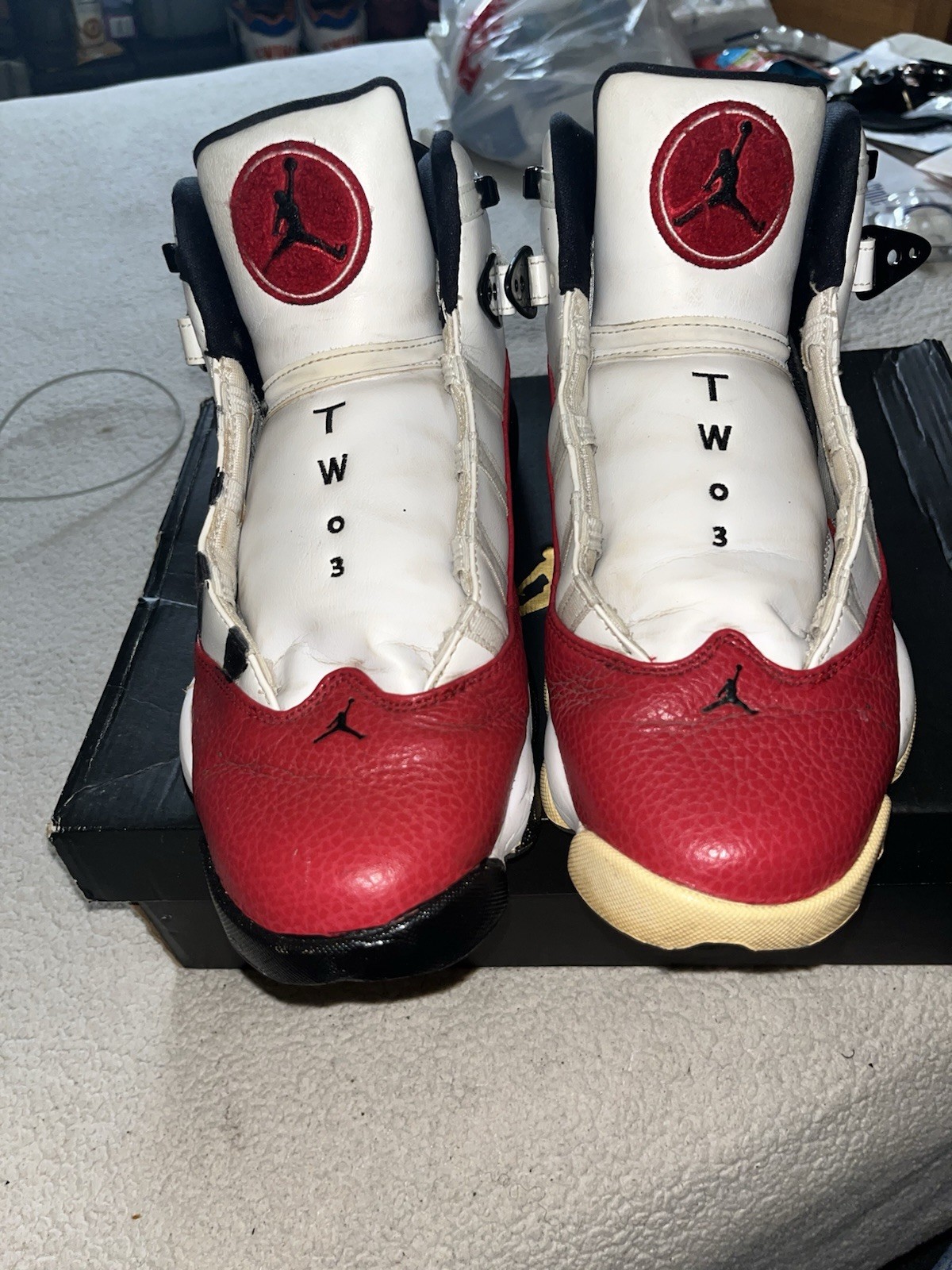 Cheapest Jordans 6rings Authentic Shoe & Painted Not Finished With Original Box thumbnail 4