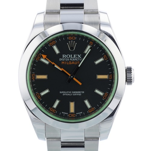 Rolex Milgauss 116400GV 40 mm Black Dial Stainless Steel 2014 Box & Papers - Picture 1 of 13