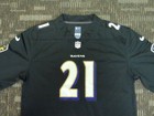 SEWN BLACK DEION SANDERS PRIMETIME BALTIMORE RAVENS NFL GAME FOOTBALL JERSEY 3X — photo 5
