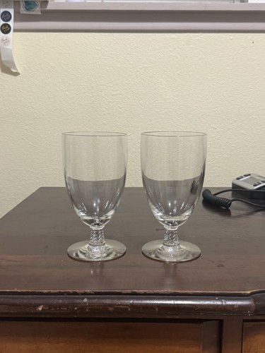 Juego de 2 vasos borrachos de cristalería Princess House