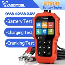 9/12/24V Car Truck Battery Load Tester Battery Analyzer Mechanics Repair BT500