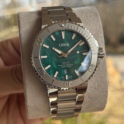 Oris Aquis x Bracenet Automatic Steel Date 43.5mm 733 7730 4137-MB *12/2025*