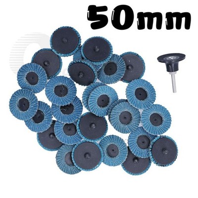 Typ R Fächerscheiben 50mm Mini Flap Disc P40-120 Stahl Zirkonium Stützteller Set