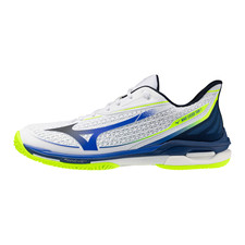 Mizuno Wave Exceed Tour 7 AC Men's Tennis Shoe - White-Dazzling Blue 005B 