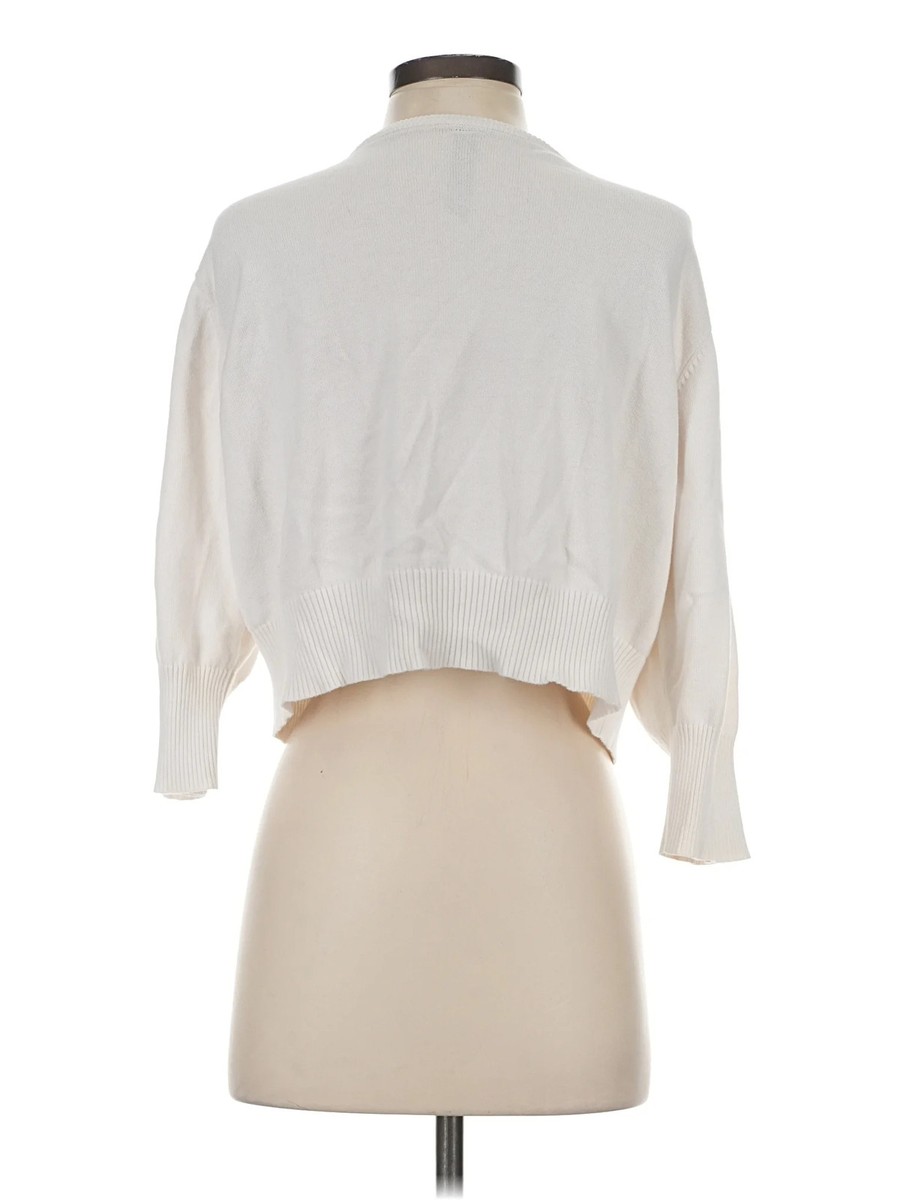 Pure Energy Women Ivory Cardigan 3X Plus View 2