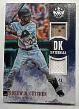 2018 Panini Diamond Kings Andrew McCutchen #DKM-AM DK Materials Holo Gold /49